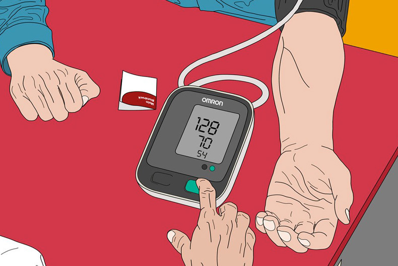Blutdruckmessung in der Rotpunkt Apotheke